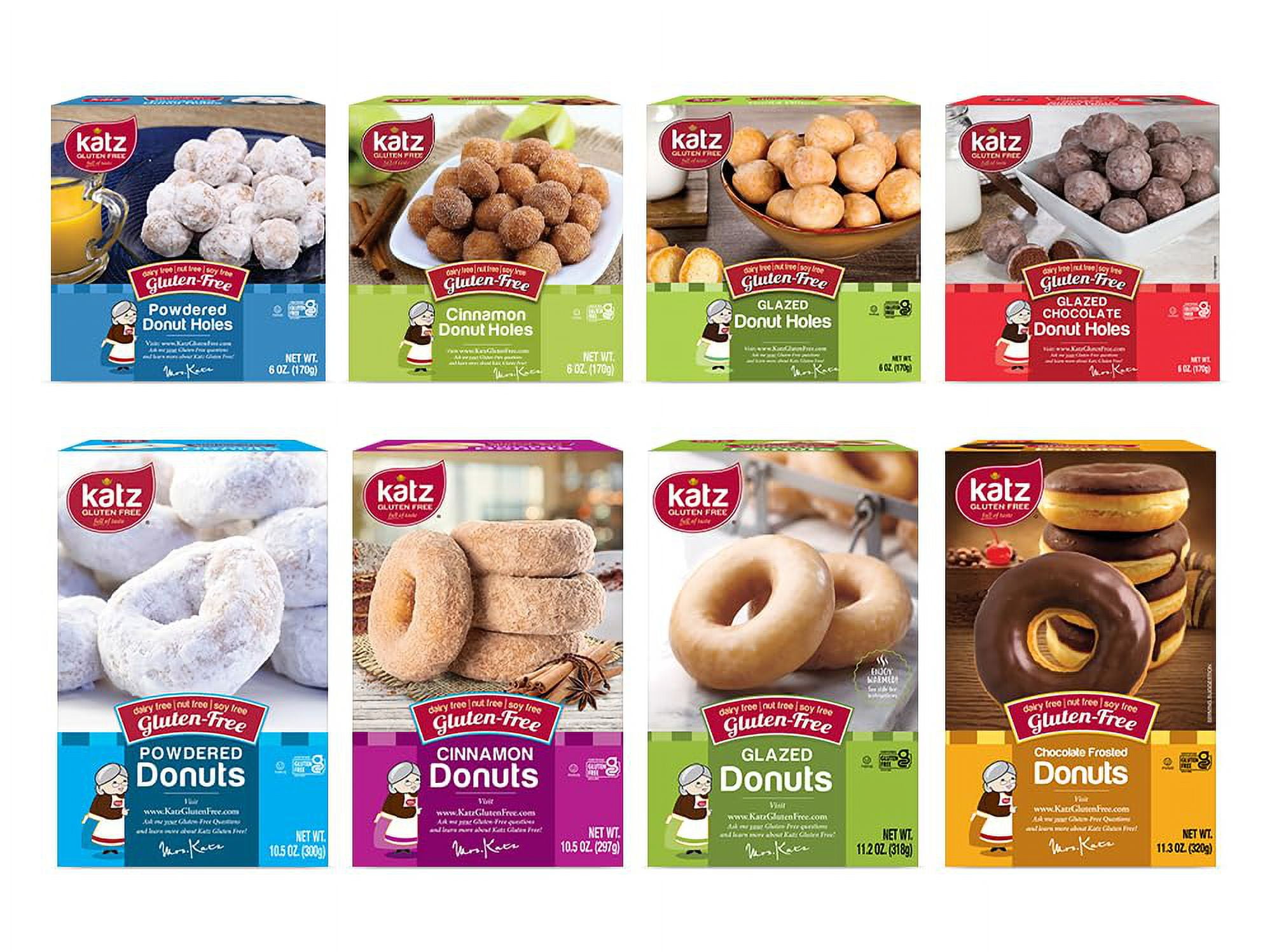 Gluten Free Donuts & Donut Holes Top 8 Flavors Variety Pack Gluten