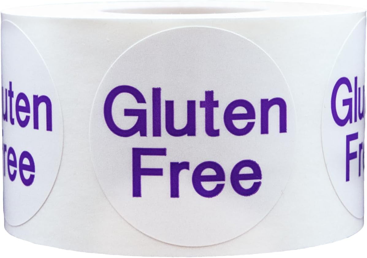 Gluten Free Food Rotation Labels 1.5 Inch Round Circle Dots 500 ...