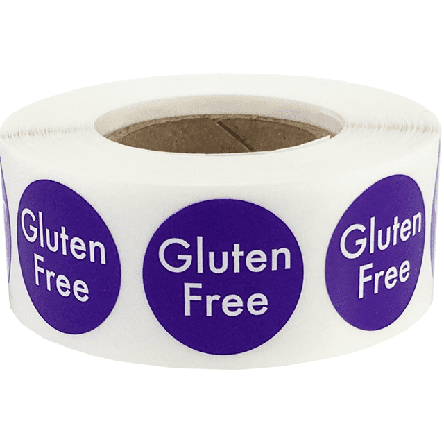 Gluten Free Food Rotation Labels - 500 Stickers for Business - Walmart ...