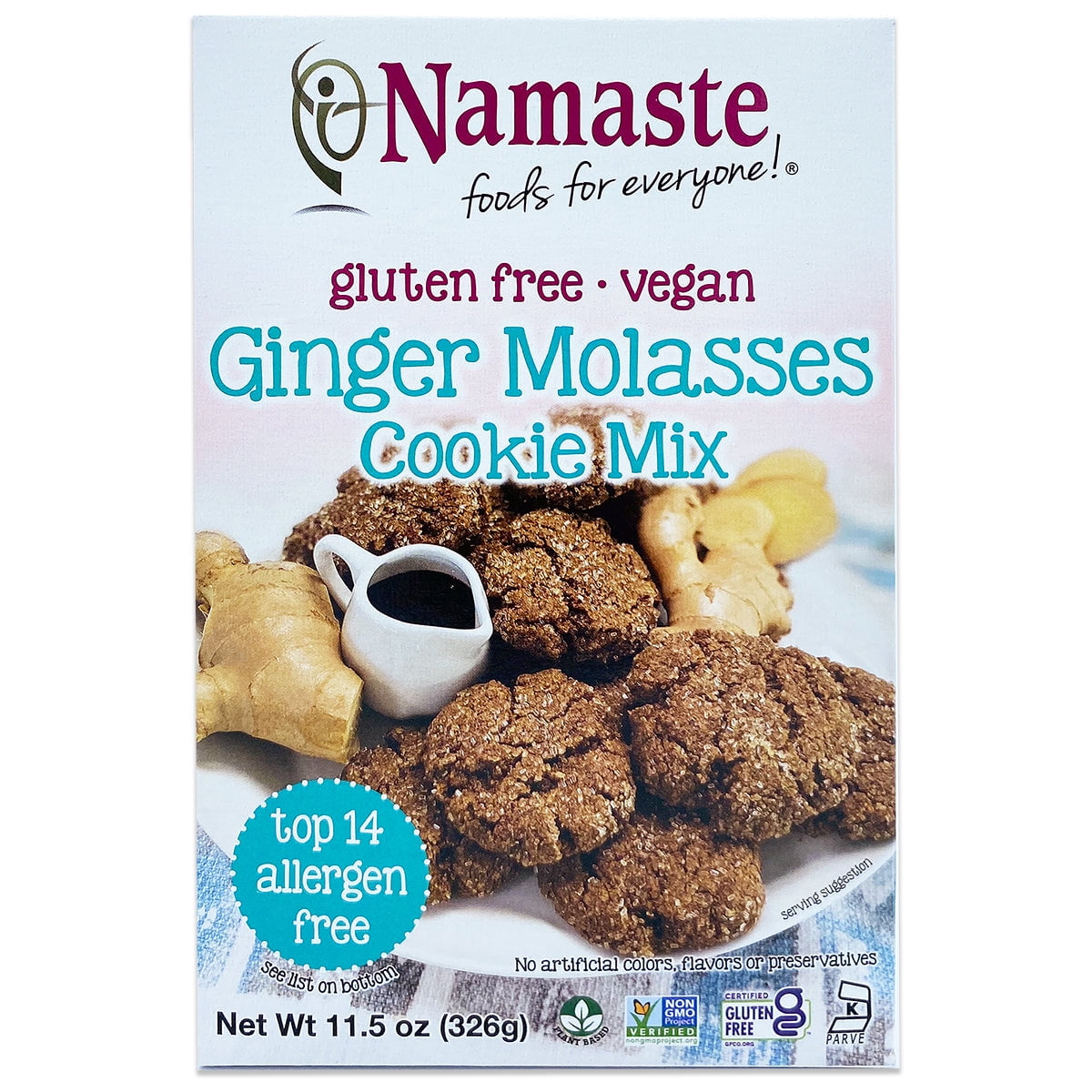 Namaste Foods Gluten Free Ginger Molasses Cookie Mix, 11.5 oz, 6ct