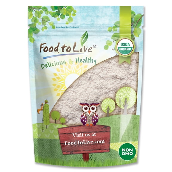 Gluten Free Organic Brown Rice Flour, 2.5 Pounds Non-GMO, Raw, Vegan by Food to Live