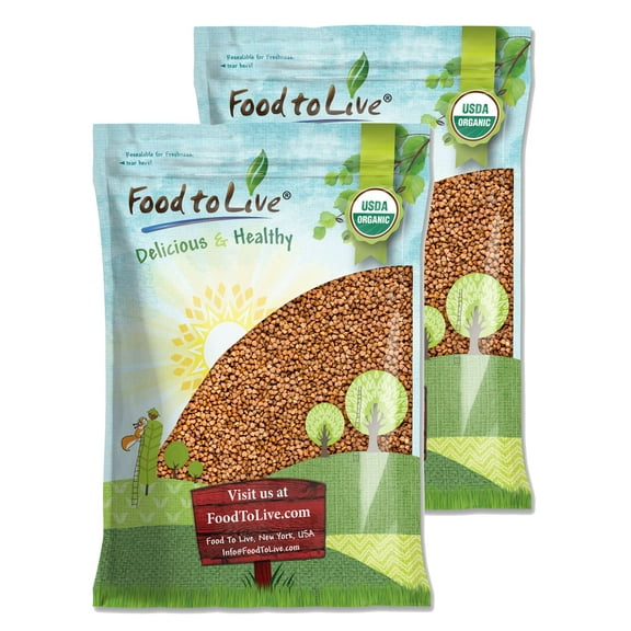 Gluten Free Organic Roasted Buckwheat Kasha, 20 Pounds â Toasted Non-GMO Whole Groats