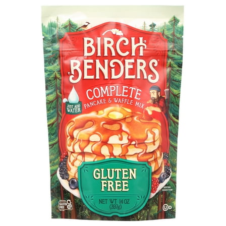 (2 pack) Birch Benders Gluten Free Pancake & Waffle Mix, 14oz