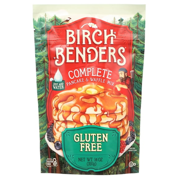 (2 pack) Birch Benders Gluten Free Pancake & Waffle Mix, 14oz
