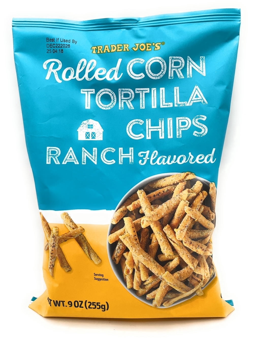 Corn Ranch Snack Trader Joe’s Gluten Free Ranch Flavored Rolled Corn Tortilla Chips, 9 ...