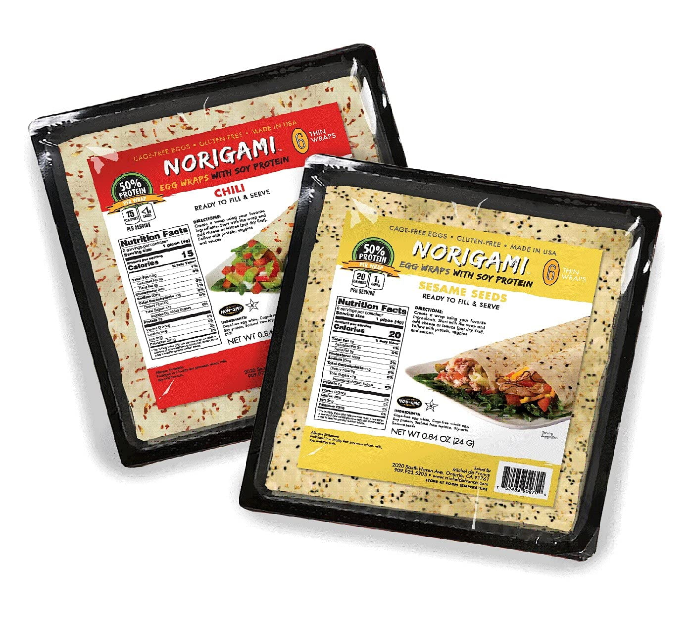 GlutenFree Soy Wrs Sesame Seeds and Soy Wrs Chili (10 Wrs Per Pack