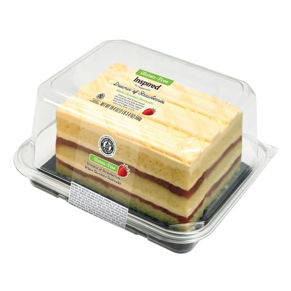 Inspired By Happiness Strawberry Shortcake, Strawberry Filled, 19.4 oz. Bar Cake (Frozen)