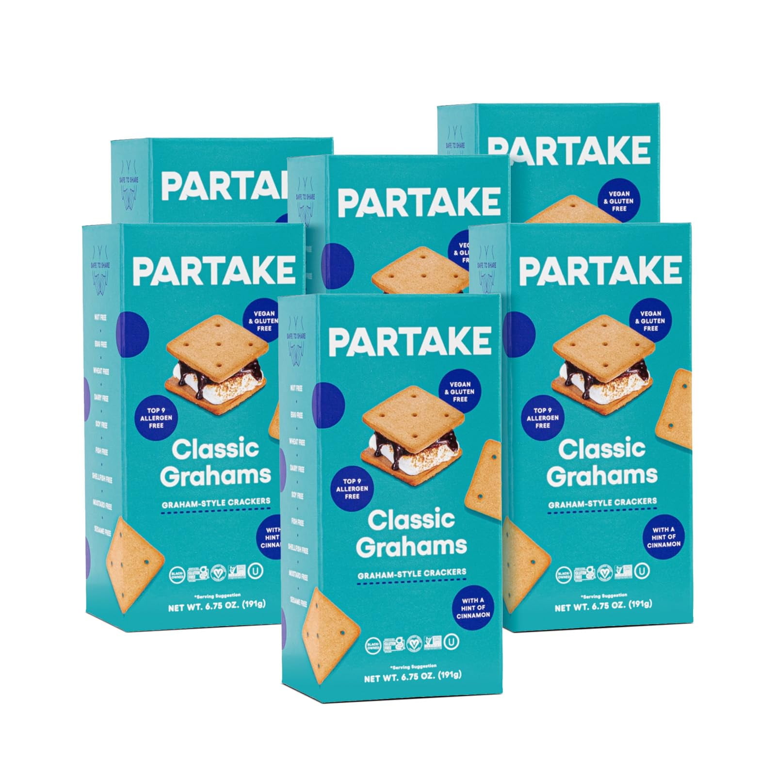 Gluten Free Vegan Classic MSF2 Crackers by Partake Crackers NonGMO