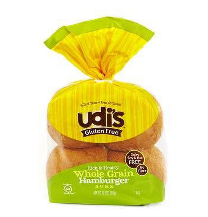 Gluten Free Whole Grain Hamburger Buns 10.4 Oz. Pack of 2