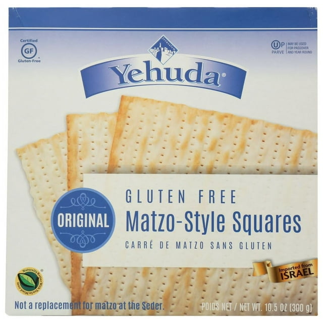 Gluten Matzo Style Crackers Kosher For Passover 10.5 oz. Pack of 6