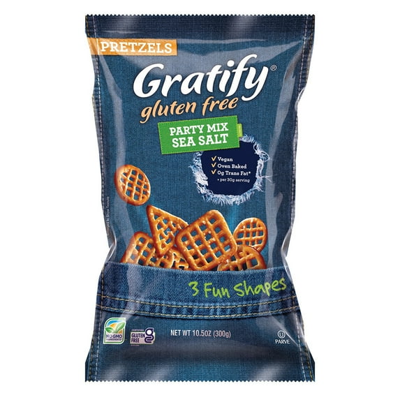 Gluten Pretzel Party Mix Sea Salt (Case Of 6)