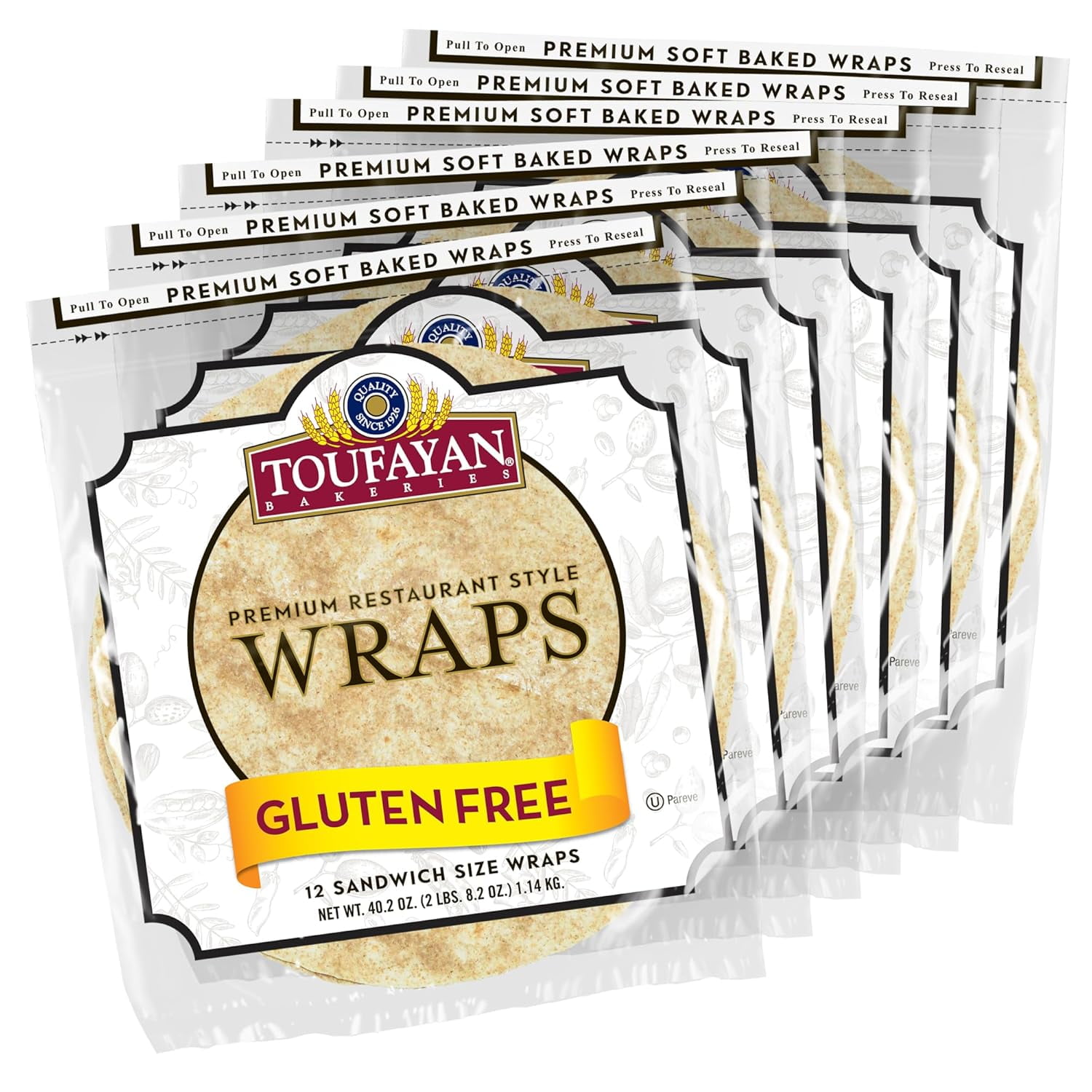 Gluten Tortilla Wraps (Wholesale/Foodservice) Premium Restaurant 12