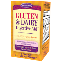 Nature's Secret Gluten & Dairy Digestive Aid - 50 Capsules - Helps Break Down Wheat Protein & Milk Lactose - 25 Servings