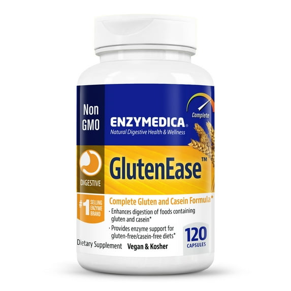 GlutenEase, 120 Capsules, Enzymedica
