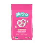 Glutino Gluten Free Birthday Cake Pretzel Twists, Gluten Free Snacks, 5.5 oz