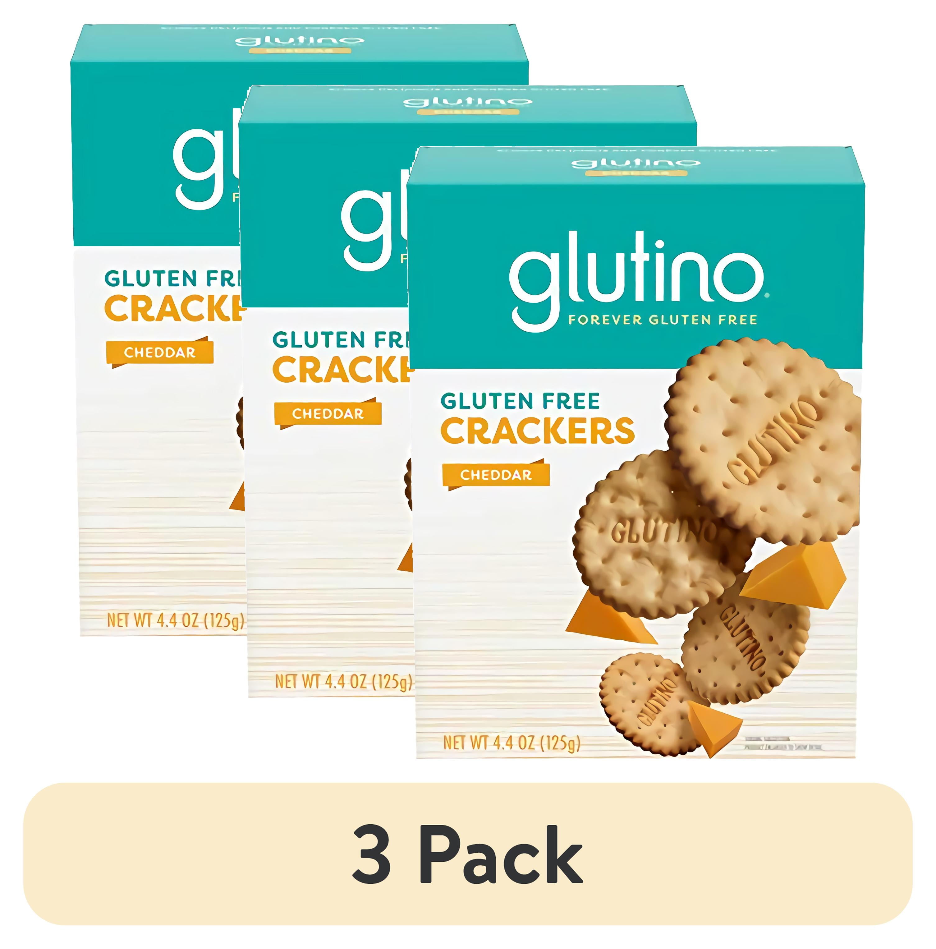 (3 pack) Glutino Gluten Free Crackers, Cheddar, 4.4 Ounce Boxes (Pack ...