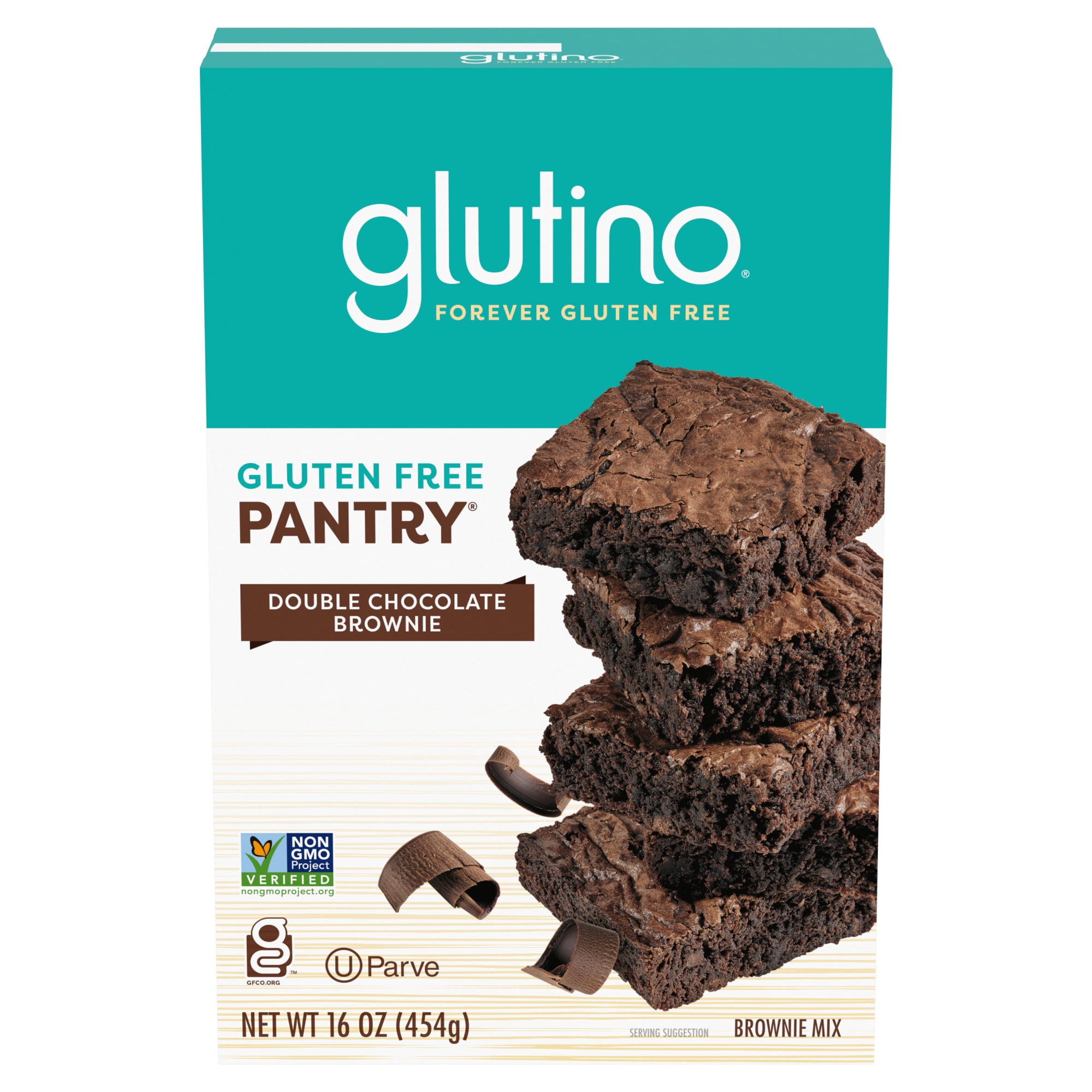 Glutino Gluten Free Double Chocolate Brownie Mix, 16 oz. - Walmart.com