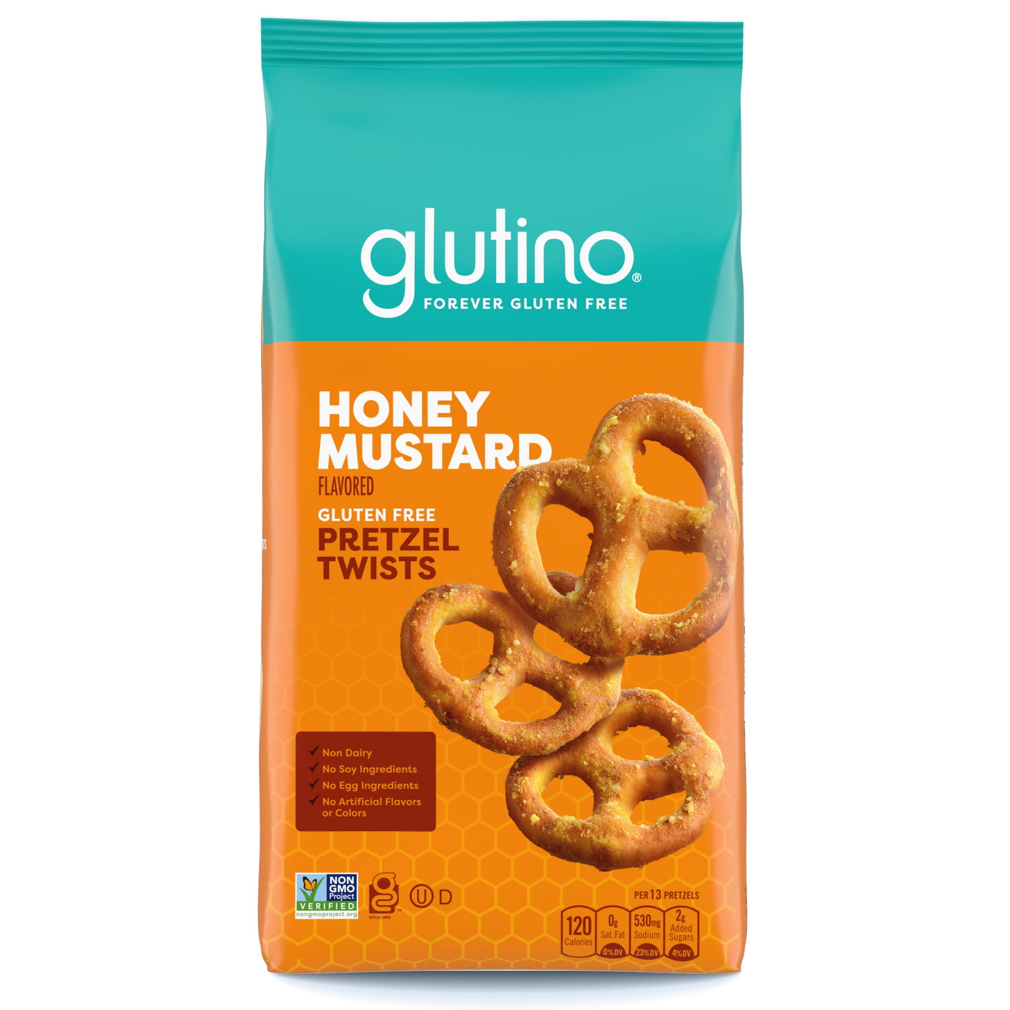 Glutino Gluten Free Honey Mustard Pretzel Twists, Gluten Free Snacks, 11 oz
