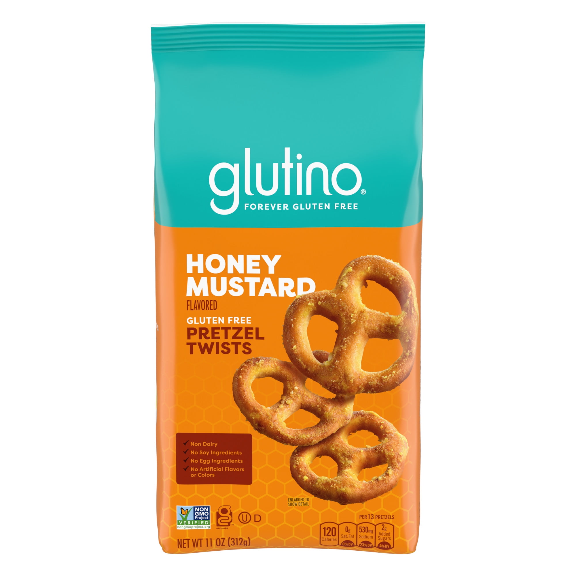 Glutino Gluten Free Honey Mustard Pretzel Twists, Gluten Free Snacks