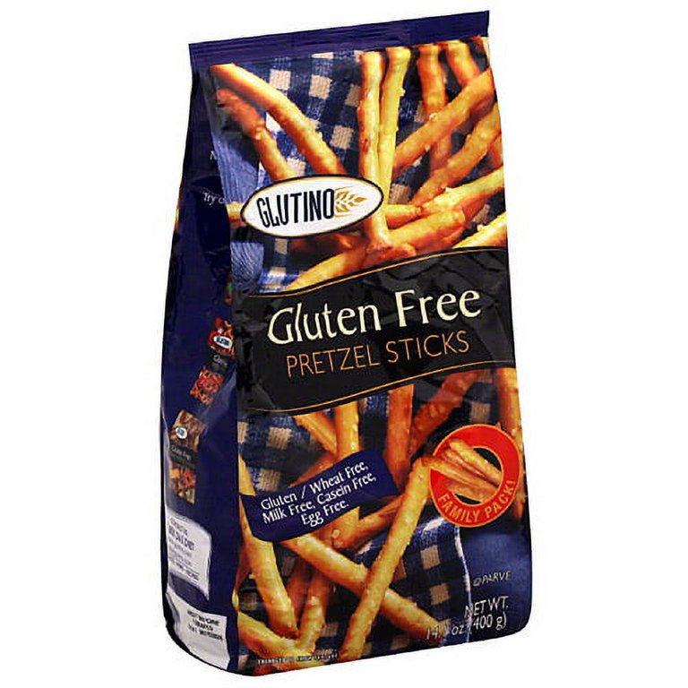 Glutino Gluten Free Pretzel Sticks, 14.1 oz, (Pack of 12)