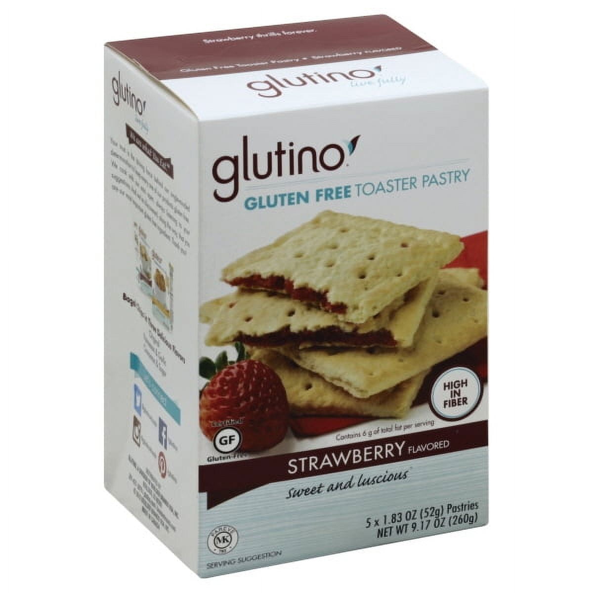 Glutino Gluten Free Strawberry Flavored Toaster Pastry 51.83 oz