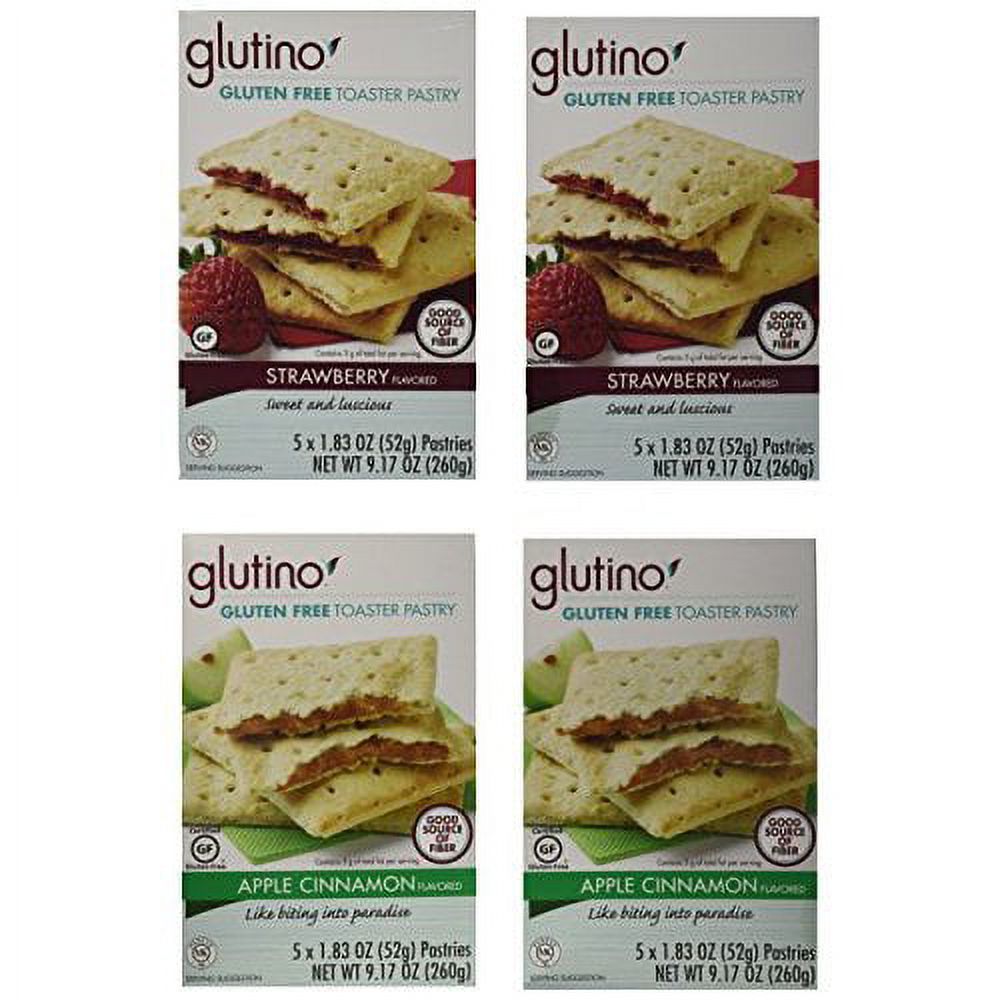 Glutino Gluten Free Toaster Pastries Variety Pack of 4 (9.17 Oz each