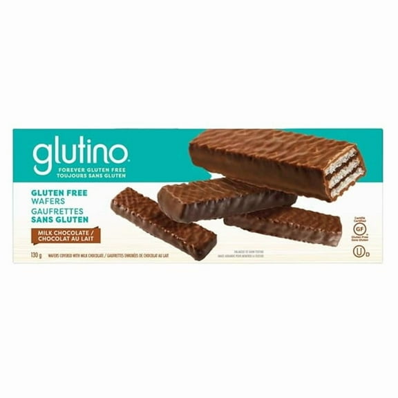 Glutino Gluten Free Wafers, Luxuriously Delicious, Chocolate Flavor, 4.6 oz ( Pack of 2 )