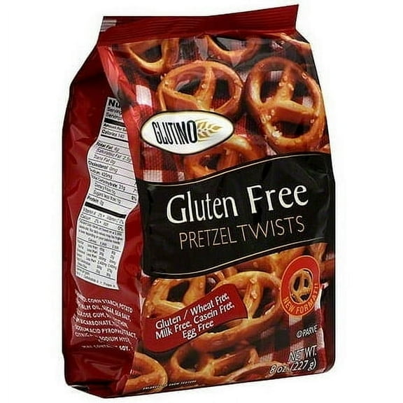 Glutino Pretzel Twists, 8 oz (Pack of 12)