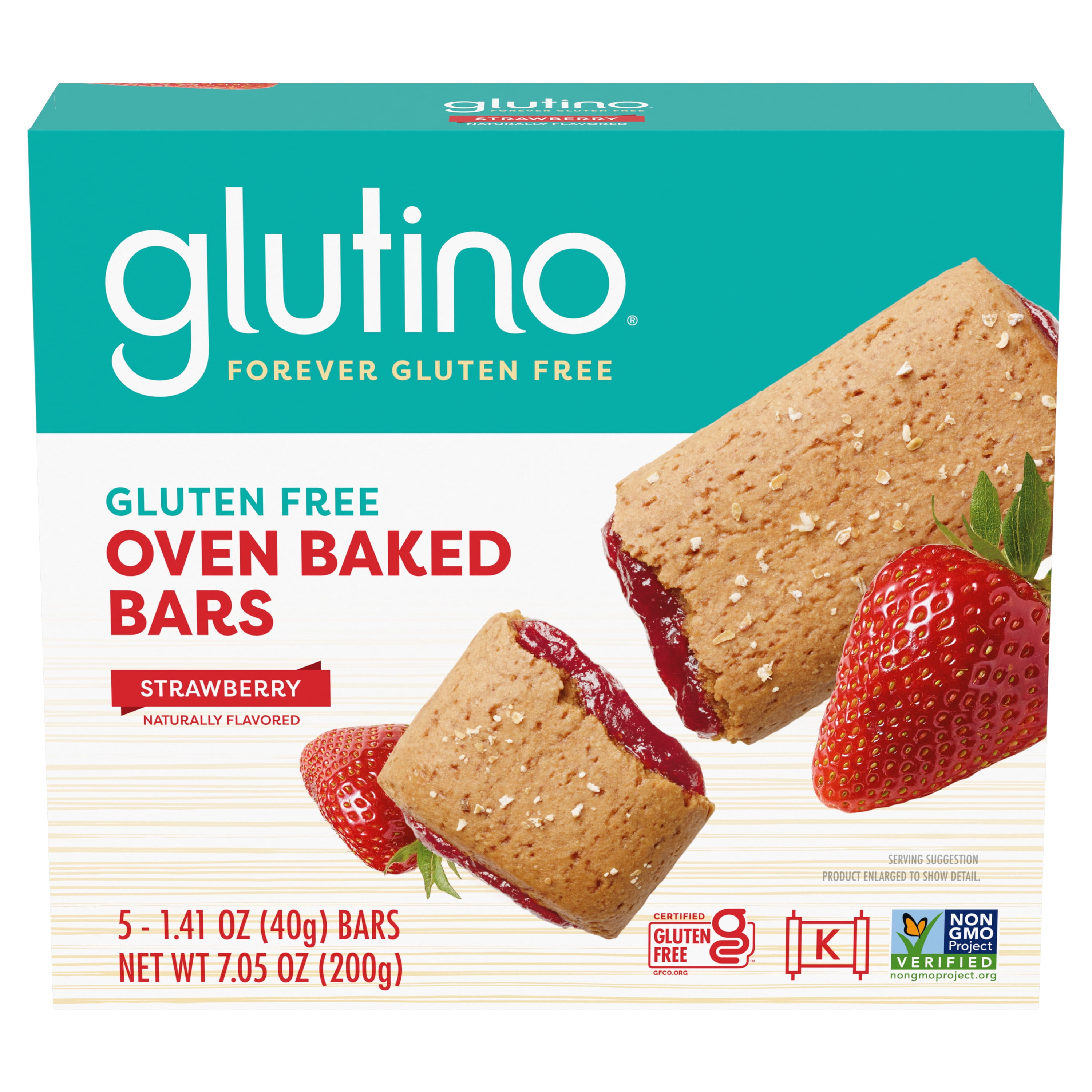 Glutino Strawberry, Gluten Free, Breakfast Bars, 7.05 oz - Walmart.com