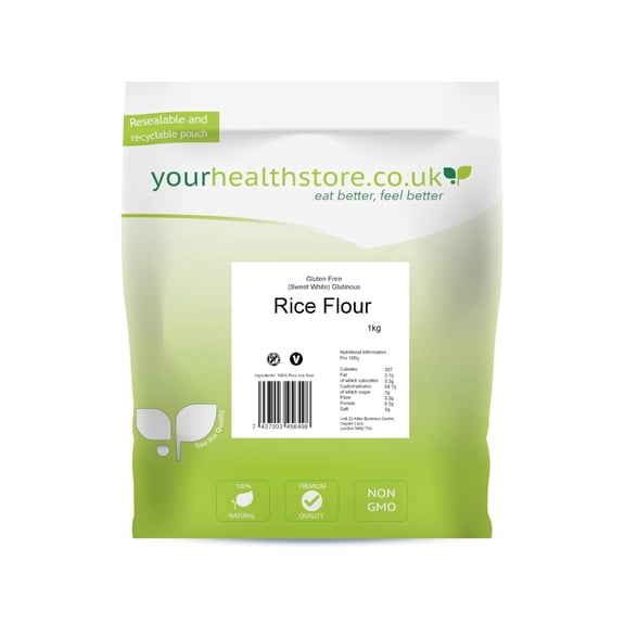 Glutinous Rice Flour 1kg by yourhealthstore, Mochi Flour, Gluten Free, (Resealable and Recyclable Pack).