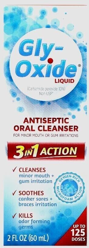 Gly Oxide Liquid Antiseptic Oral Cleanser 3 in 1 Action 2 fl oz
