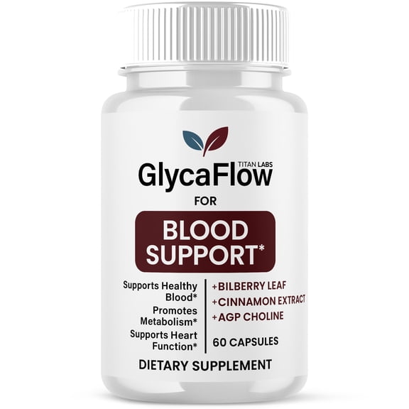 GlycaFlow Advanced Formula Blood Balance Support Pills for Health and Wellness Glyca Flow Capsules (1 Pack)