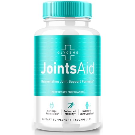 Glycens Joints Aid Pills, Glycens JointsAid Advanced Joint Support Supplement, All Natural Formula for Better Body Movement, Max Strength Capsules for Flexibility and Mobility (60 Capsules)