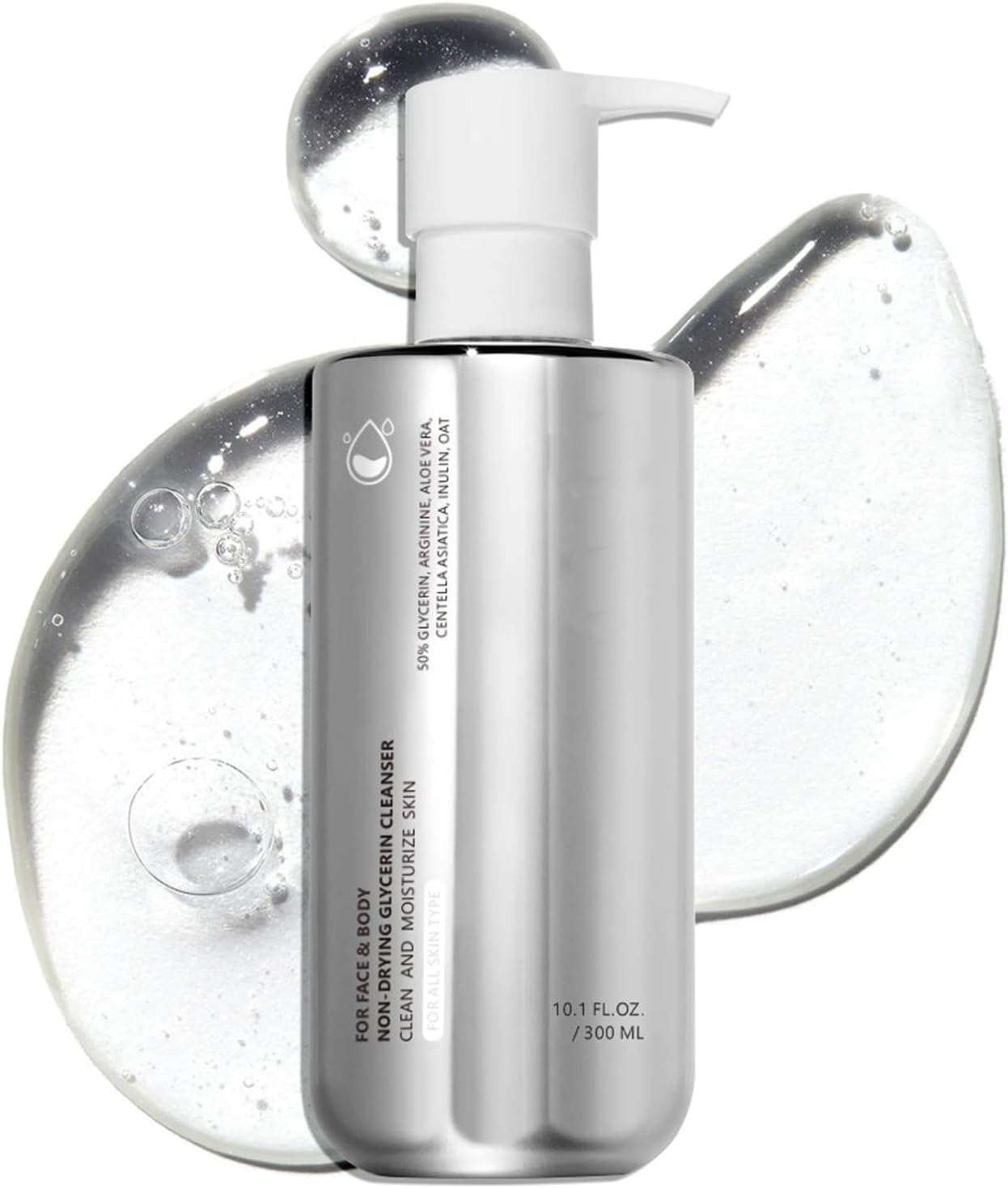 Glycerin Gel Cleanser, 300ml Hydrating Drying Deep Cleansing Cleanser Moisturizes And Skin