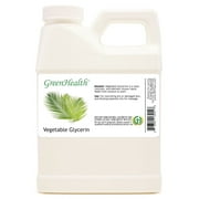 GreenHealth Glycerin Vegetable Carrier Oil White Plastic Jug with Cap 16 fl oz