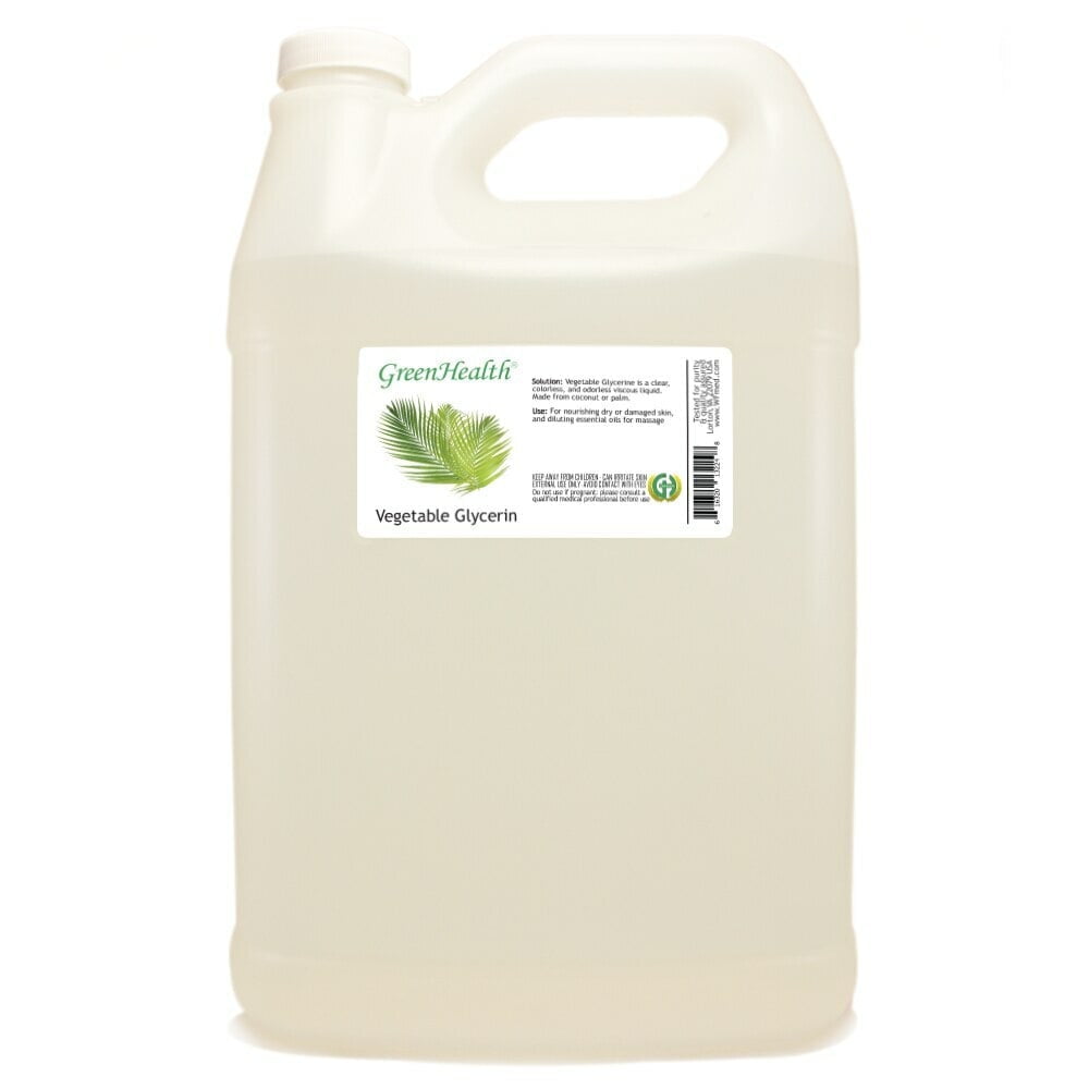 Glycerin Vegetable Oil - 1 Gallon - Clear Plastic Jug w/ Cap - GreenHealth