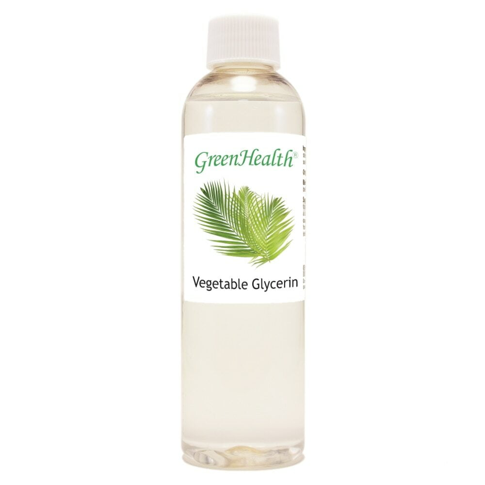 Glycerin Vegetable Oil - 4 fl oz - Clear Plastic Bottle w/ Cap - GreenHealth