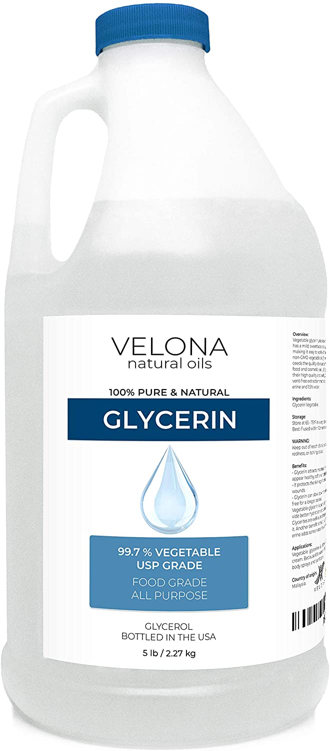 100% Pure Vegetable Glycerin USP Grade – 12 Oz – Carrier Oil, Multi-Purpose