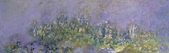 Glycines - Wisteria Canvas Art - Claude Monet (8 x 24)