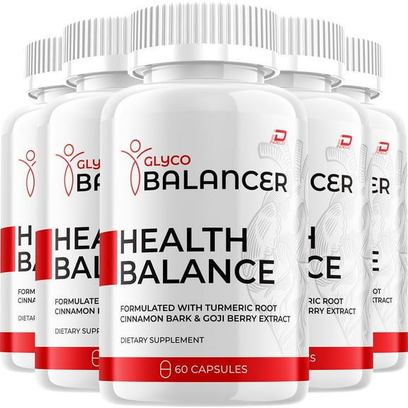 Glyco Balancer Capsules – GlycoBalancer Natural Blend Glycogen Support, 5 Pack, 300 Capsules