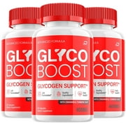 Glyco Boost Capsules   GlycoBoost Pills Advanced Supplement, All Natural, Glyco Boost Maximum Strength Formula, Glycogen Support, 3 Pack, 180 Capsules