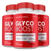 Glyco Boost Capsules, Glycogen Supplement, Maximum Strength, GlycoBoost Blood Support Pills All Natural, 30 Day Supply per Bottle 3 pack