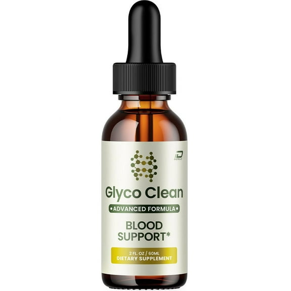 Glyco Clean Blood Support Drops - Glyco Clean Liquid Formula, All-Natural Liquid Supplement for Health, Glyco Clean Offical Extra Strength Formula, Glyco Clean Reviews (1 Month Supply)