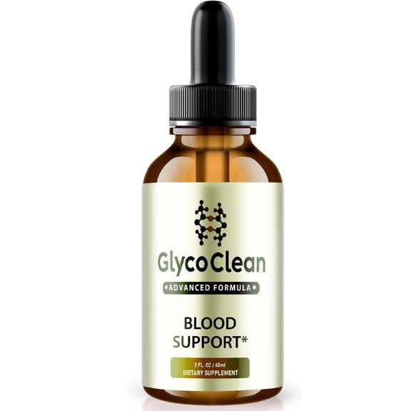 Glyco Clean Drops, Glyco Clean Blood Support Formula, Maximum Strength All-Natural Liquid Dietary Supplement, Glycogen Clean Drops Official, GlycoClean Reviews (30 Servings)