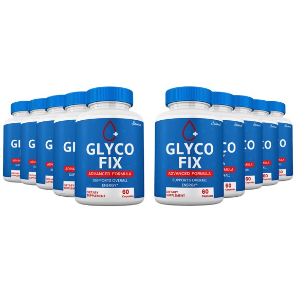 Glyco Fix Blood Support Pills, GlycoFix Glycogen Capsules, High Potency Glyco Fix Pills Supplement (10 Pack)