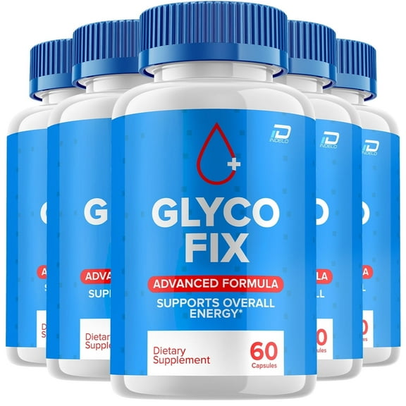 Glyco Fix Capsules - GlycoFix Advanced Supplement, Overall Energy Support, 5 Pack, 300 Capsules