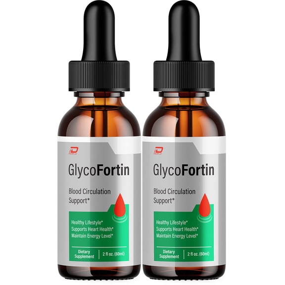Glyco Fortin Drops Healthy Formula - Dietary Supplement Drops - Extra Strength GlycoFortin Liquid Drops, Glyco Fortin Drops Reviews (2 Pack  2 Month Supply)