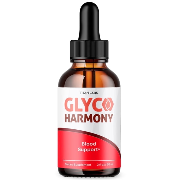 Glyco Harmony Advanced Formula Drops Blood Balance Support Supplement GlycoHarmony Vitamins Taken Daily 1 Month Supply 30 Servings