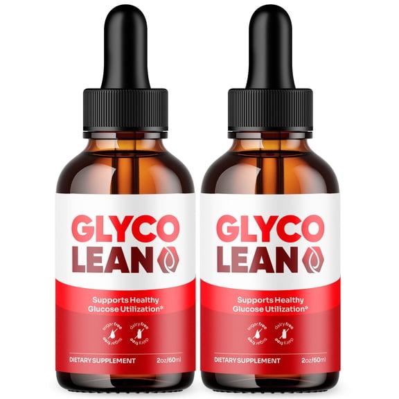 Glyco Lean Advanced Formula Drops Natural Support Supplement GlycoLean 60 Servings