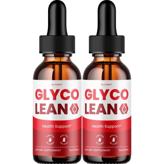 Glyco Lean Liquid Drops – GlycoLean Drops Extra Strength Natural Blend Healthy Organic Support, 2 Pack, 2 Month Supply
